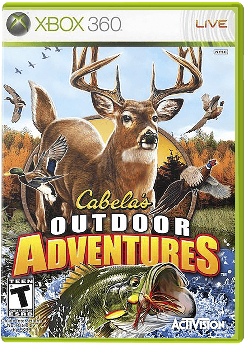 Cabela's Outdoor Adventures box art for Xbox 360